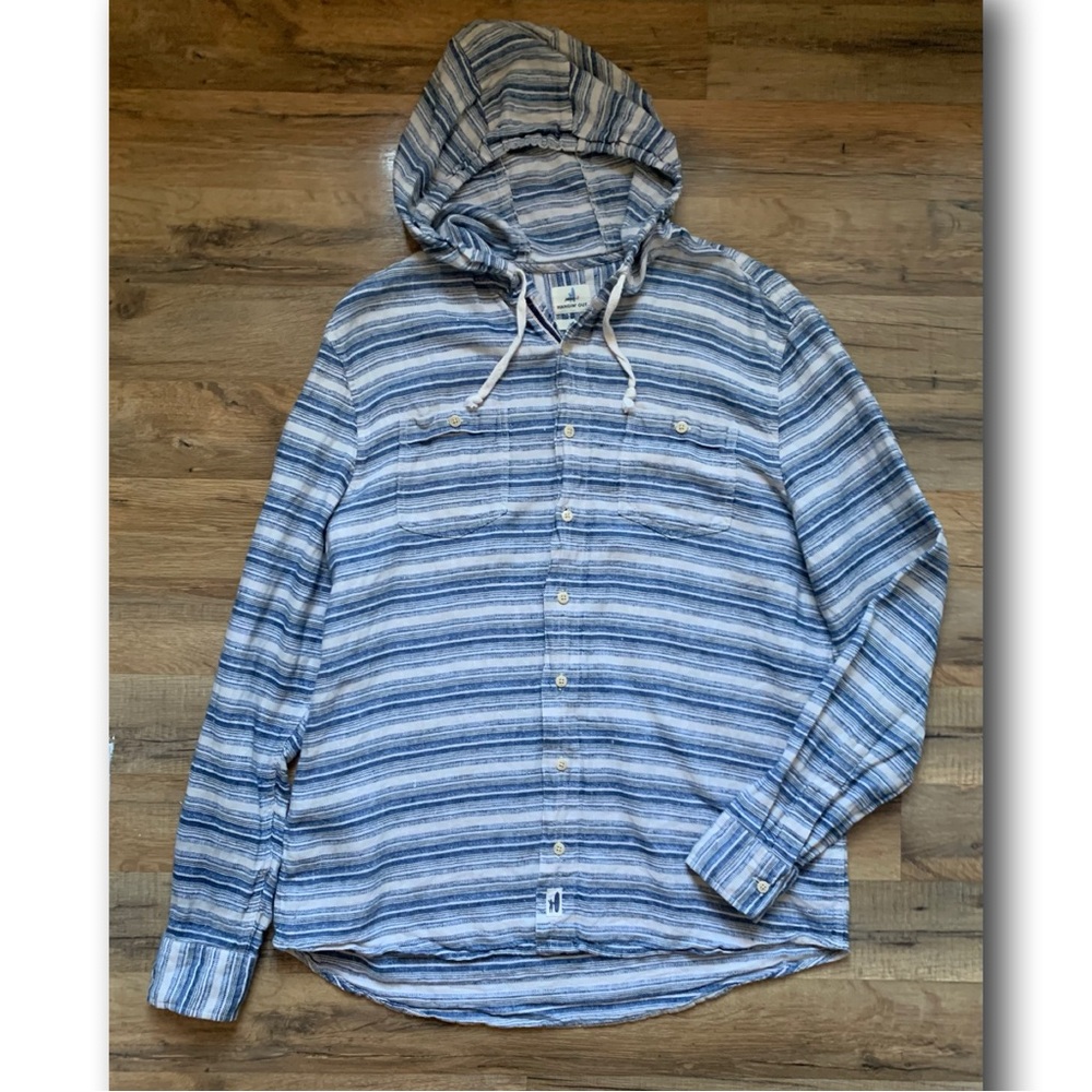 Johnnie-O Men’s Franky Hooded  Shirt Size-L